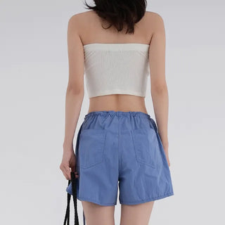 Poring Ribbed Soft Tube Top