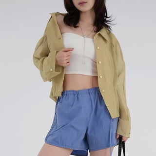 Poring Ribbed Soft Tube Top
