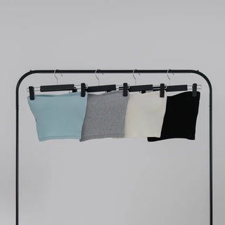 Poring Ribbed Soft Tube Top