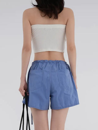 Poring Ribbed Soft Tube Top