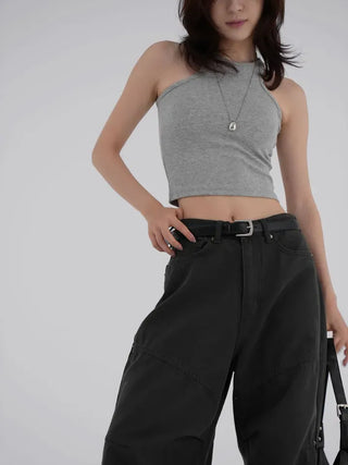 Kibin Halterneck Crop Sleeveless