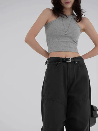 Kibin Halterneck Crop Sleeveless