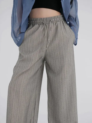 Bobbin Stripe Semi-Wide Pants