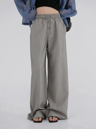 Bobbin Stripe Semi-Wide Pants