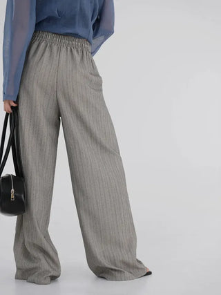 Bobbin Stripe Semi-Wide Pants