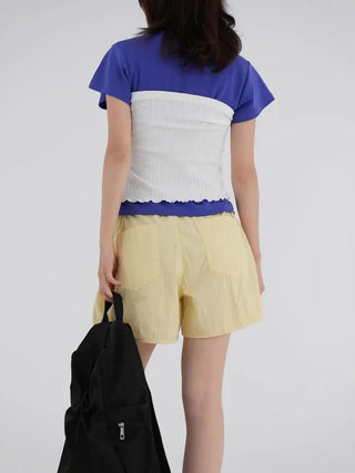 Mirel Comfort Diagonal Sleeve T-shirt
