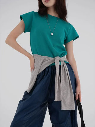 Mirel Comfort Diagonal Sleeve T-shirt