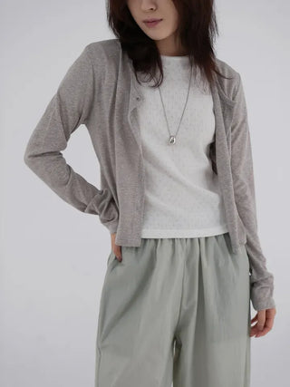 Burnett See-through Linen Daily Spring/Summer Cardigan