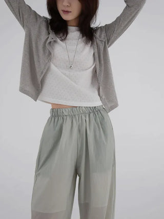 Burnett See-through Linen Daily Spring/Summer Cardigan
