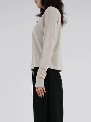 Burnett See-through Linen Daily Spring/Summer Cardigan