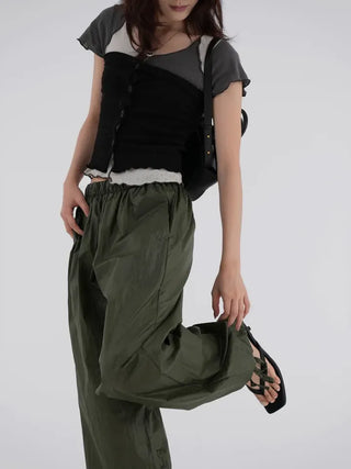 Foamin Glossy Nylon Pants