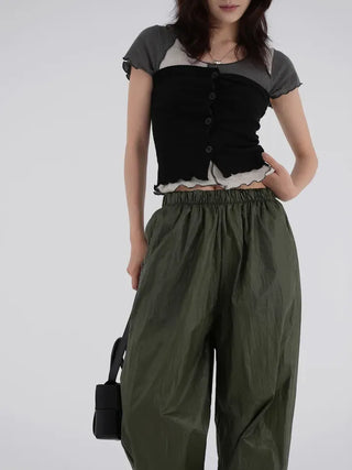 Foamin Glossy Nylon Pants