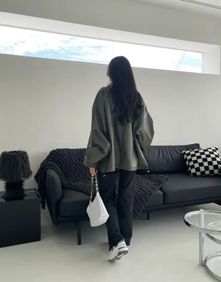 Remy Boxy Leather Field Jacket