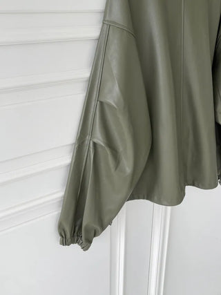 Remy Boxy Leather Field Jacket