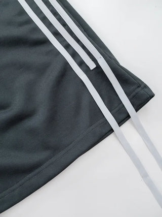 Qunin Three-Stripe Ribbon Strap Pants