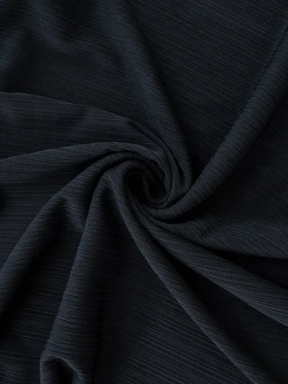 Curvy pleated high-neck dress