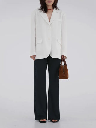 Curvy Pleated Long Pants