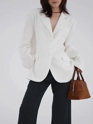 Curvy Pleated Long Pants