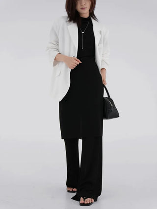 Curvy Pleated Long Pants