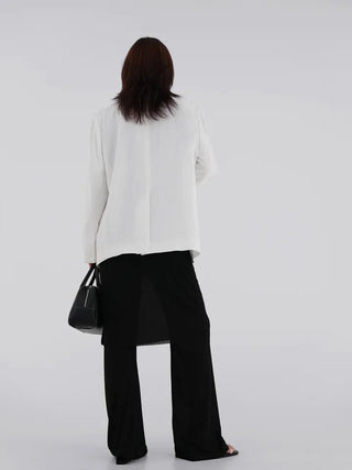 Curvy Pleated Long Pants