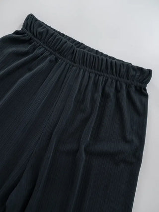Curvy Pleated Long Pants