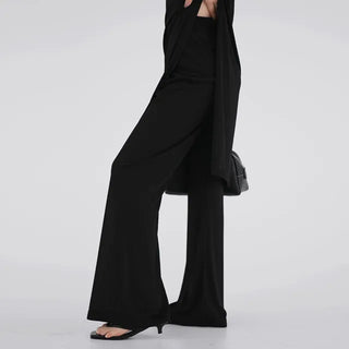 Curvy Pleated Long Pants