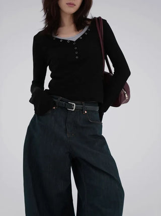 Leui Bijo Non-Faded Raw Denim Pants