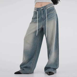 Lily String Wide Denim Pants