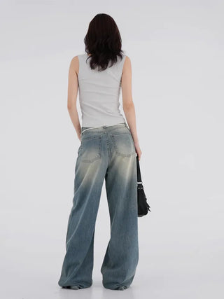 Lily String Wide Denim Pants