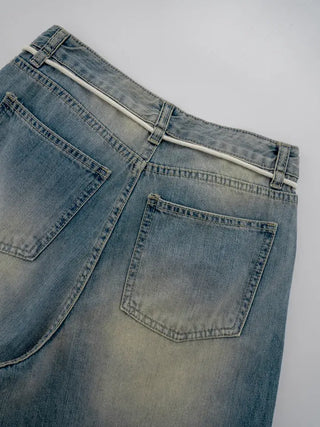 Lily String Wide Denim Pants