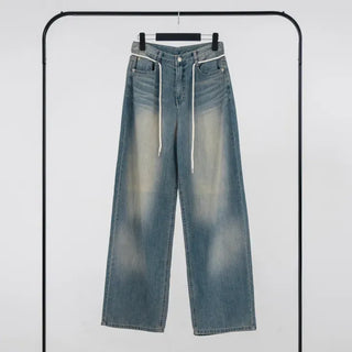 Lily String Wide Denim Pants
