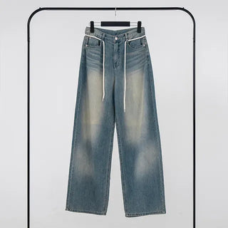 Lily String Wide Denim Pants