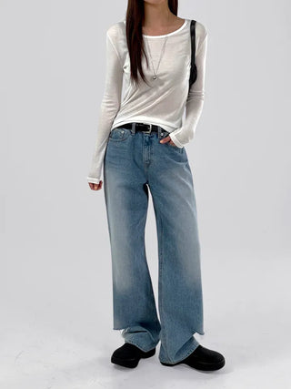 Loewe Rayon Basic Long Sleeve Tee