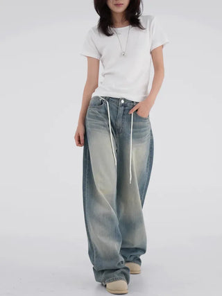 Lia Basic Semi-Loose Cotton Short Sleeve Tee