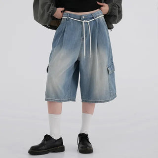 Mana String Cargo Denim Pants