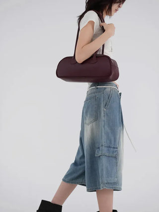 Mana String Cargo Denim Pants