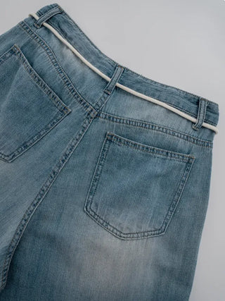 Mana String Cargo Denim Pants