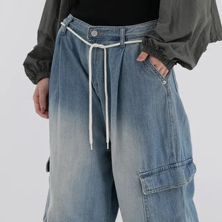 Mana String Cargo Denim Pants