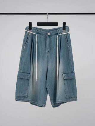 Mana String Cargo Denim Pants