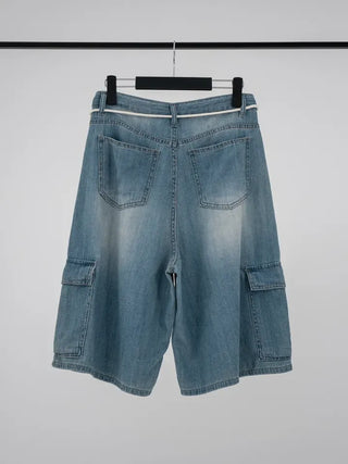 Mana String Cargo Denim Pants