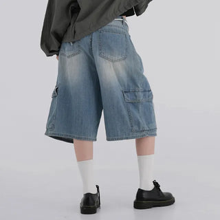 Mana String Cargo Denim Pants