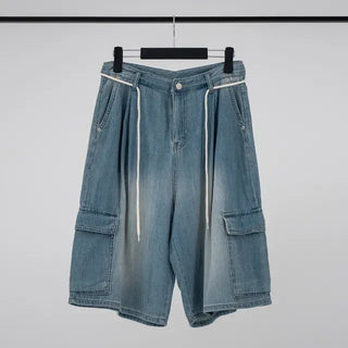 Mana String Cargo Denim Pants
