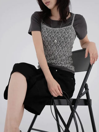 Leon Flower Lace Sleeveless