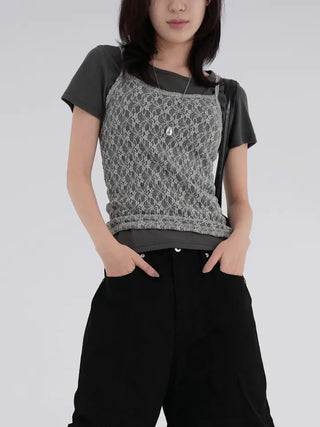 Leon Flower Lace Sleeveless