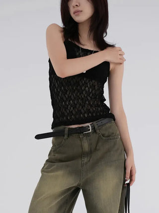 Leon Flower Lace Sleeveless