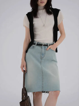 Luing Half-Neck Pleated Short Sleeve