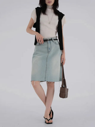 Luing Half-Neck Pleated Short Sleeve