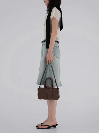 Luing Half-Neck Pleated Short Sleeve