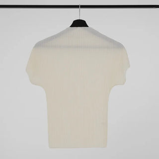 Luing Half-Neck Pleated Short Sleeve