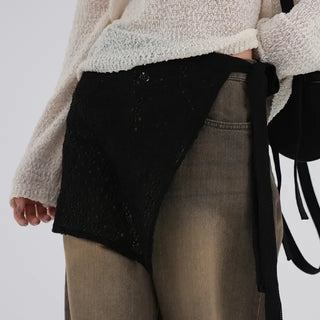 Kming Crochet Wrap Skirt